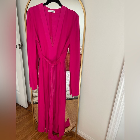 BEC & BRIDGE fuchsia long sleeve formal dress - Picture 2 of 5